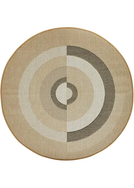 Tappeto rotondo da interno ed esterno in fantasia grafica, bpc living bonprix collection