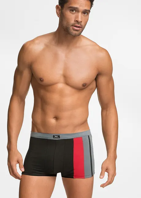 Boxer aderenti (pacco da 3) con comodo bordo elastico in vita, bonprix