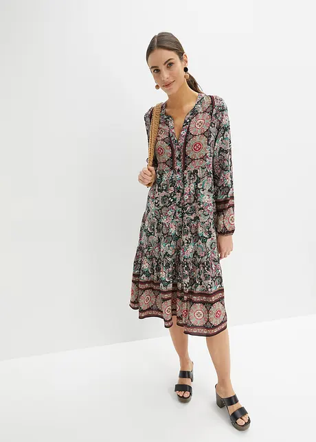 Abito tunica in viscosa fluente, petite, bonprix