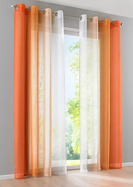 Tenda con poliestere riciclato e colori sfumati (pacco da 2), bonprix