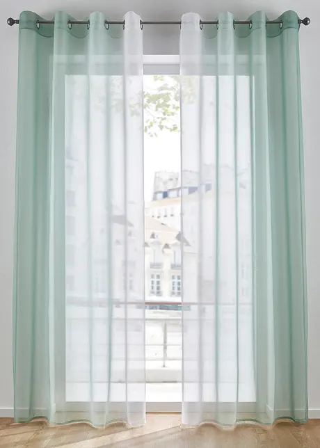 Tenda con poliestere riciclato e colori sfumati (pacco da 2), bonprix