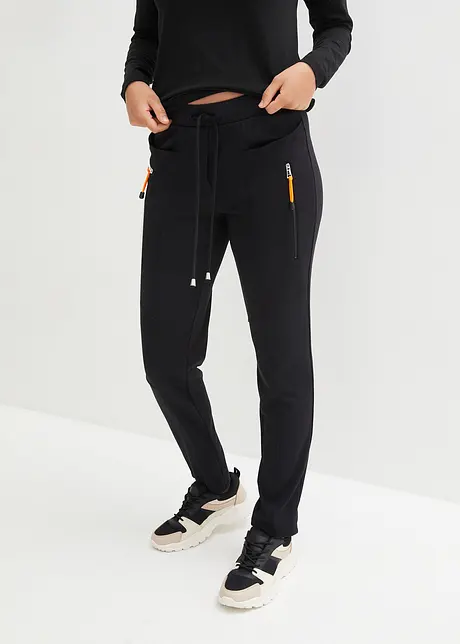 Pantaloni comodi con elastico in vita in punto di Roma, bonprix
