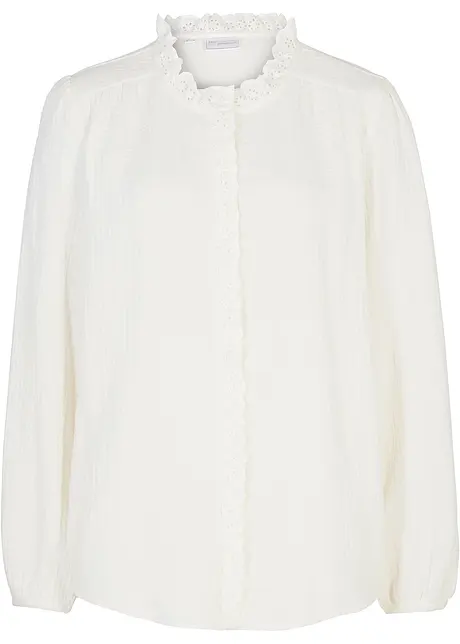 Camicetta in mussola con pizzo, bonprix