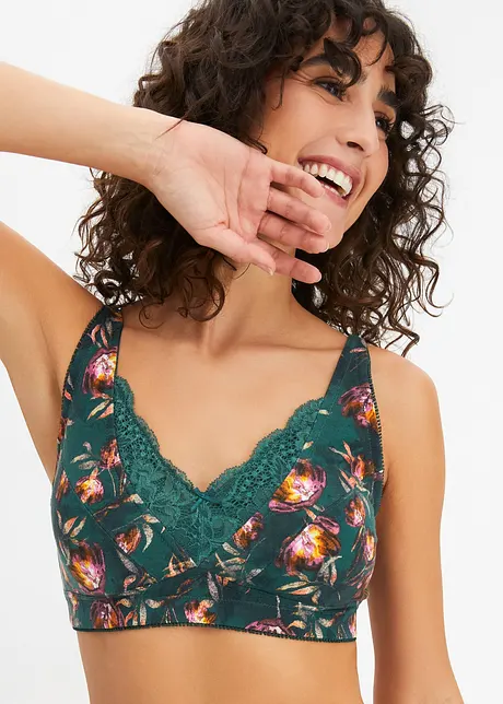 Reggiseno senza ferretto con cotone biologico (pacco da 2), bonprix