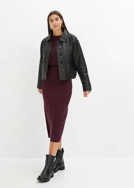 Abito in maglia e maglione abbinato (set 2 pezzi), bonprix