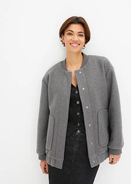 Bomber in simil lana, bonprix