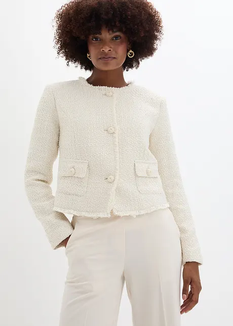 Blazer boxy in bouclé, bonprix