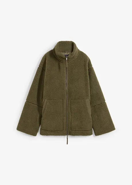 Giacca in pile teddy imbottita, bonprix