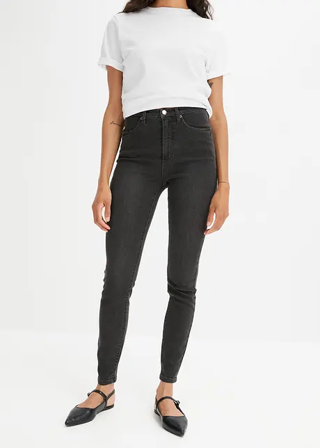 Jeans elasticizzati skinny, a vita alta, bonprix