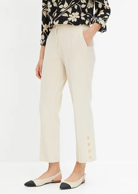 Pantaloni eleganti con bottoni decorativi, bonprix