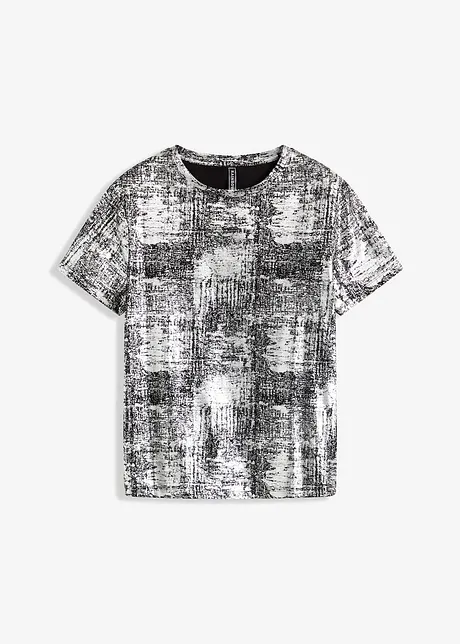 Maglia con stampa lucida, bonprix