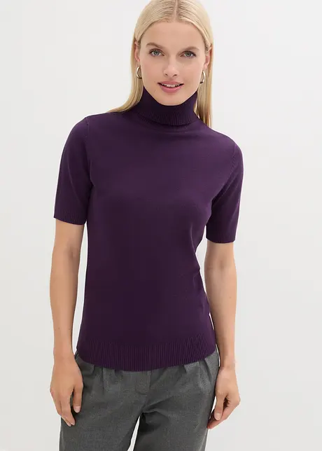 Maglia dolcevita a maniche corte, bonprix