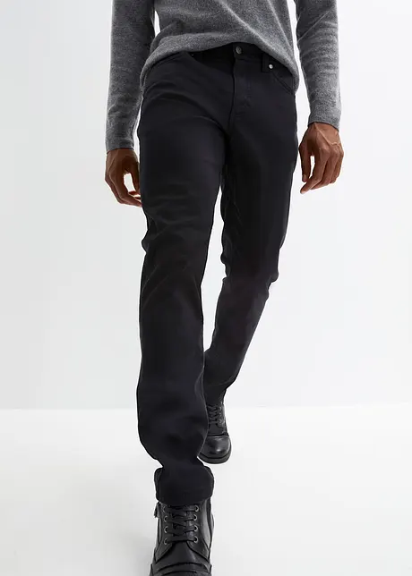 Pantaloni elasticizzati Essential regular fit, straight in cotone biologico, bonprix