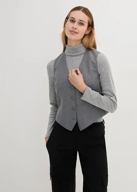 Gilet elegante in misto lana, bonprix