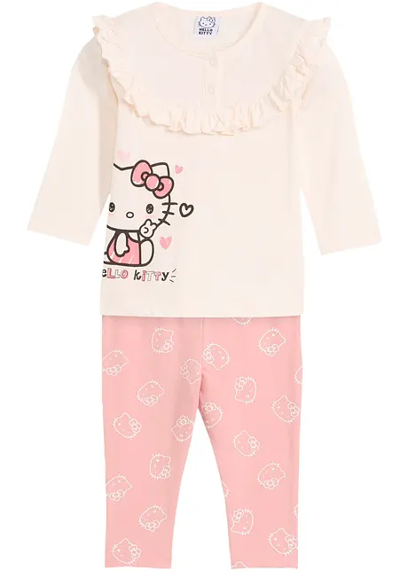 Maglia a maniche lunghe e leggings Hello Kitty (set 2 pezzi), bonprix