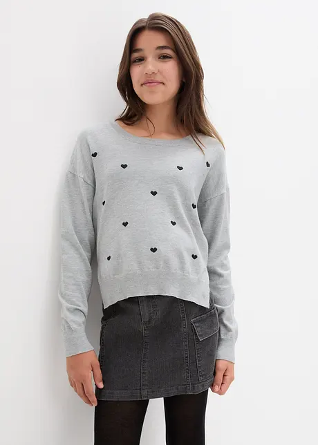 Maglione con cuoricini, bonprix