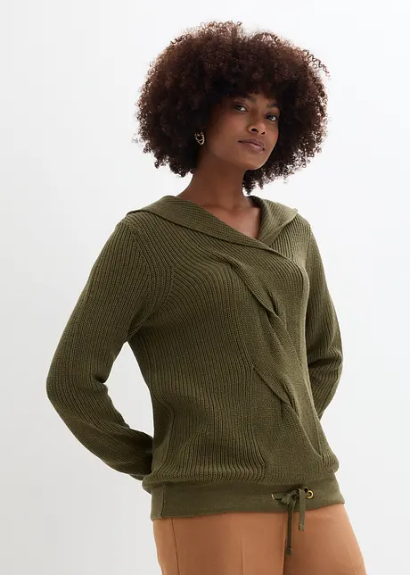 Maglione con cappuccio, bonprix