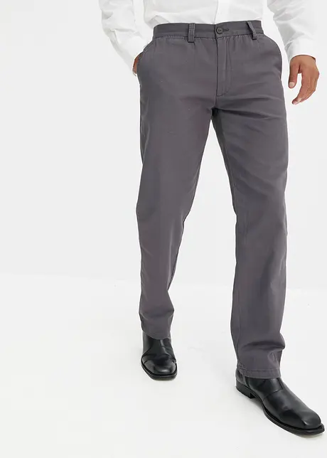 Pantaloni chino in puro cotone regular fit, straight, bonprix