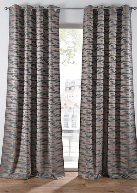 Tenda jacquard con onde (pacco da 1), bonprix