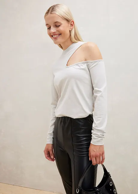 Maglia a maniche lunghe con cut-out, bonprix