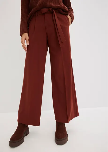 Pantaloni a palazzo con pinces, bonprix