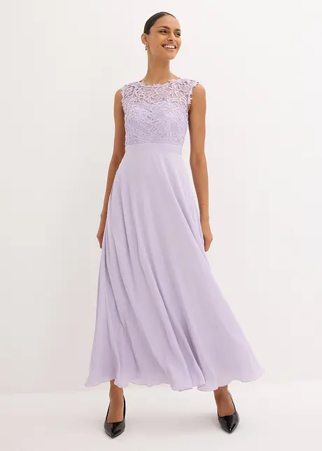 Abito da sera lungo con pizzo, bonprix