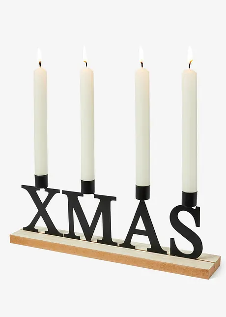 Portacandele XMAS per 4 candele, bonprix