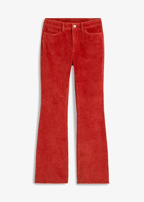 Pantaloni in velluto a coste flared, bonprix