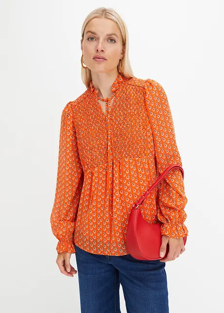 Blusa con laccetti, bonprix