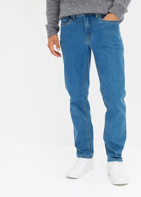 Jeans elasticizzati straight, regular fit (pacco da 2), bonprix