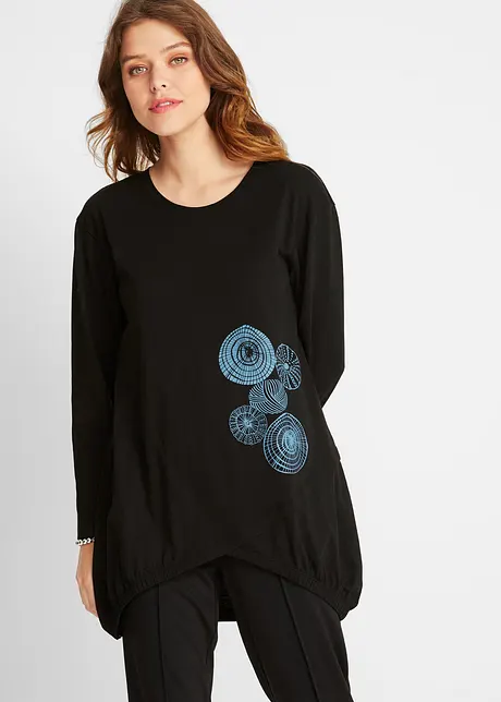 Maglia lunga in puro cotone, bonprix