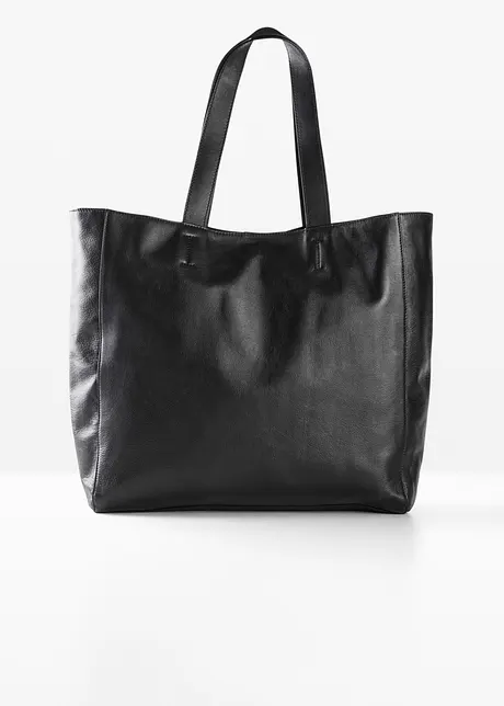 Borsa shopper in pelle XXL, bonprix