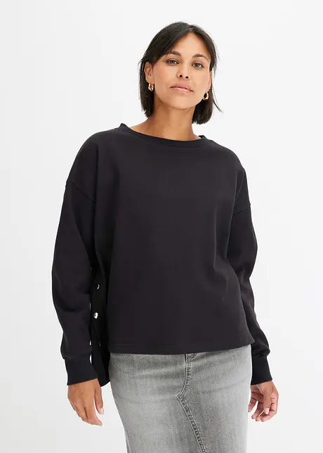 Felpa oversize in puro cotone biologico, bonprix