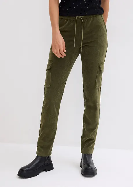 Pantaloni con elastico in vita in velluto a coste, bonprix