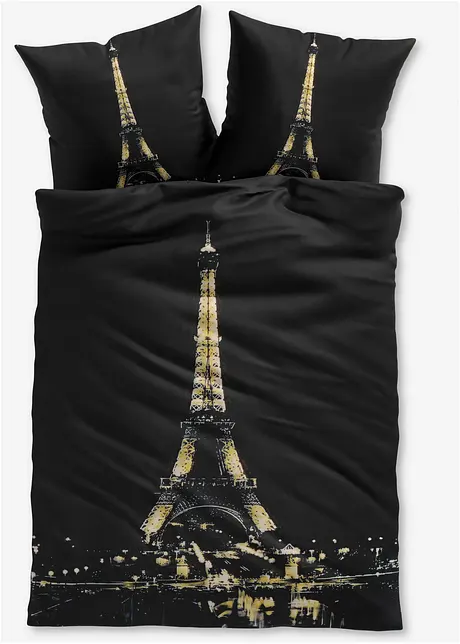 Biancheria da letto double-face con la torre Eiffel, bonprix