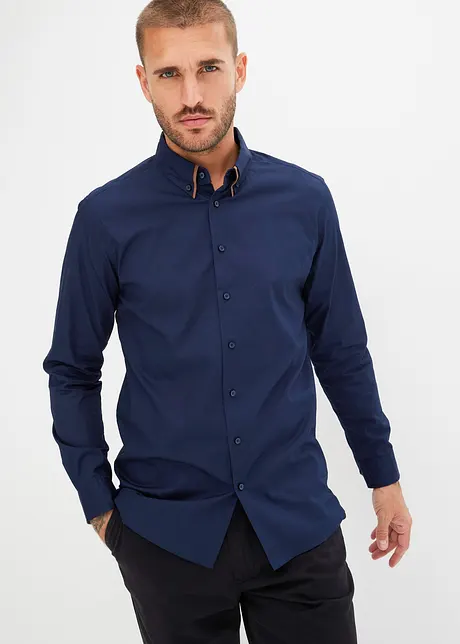 Camicia elegante a maniche lunghe in puro cotone, bonprix