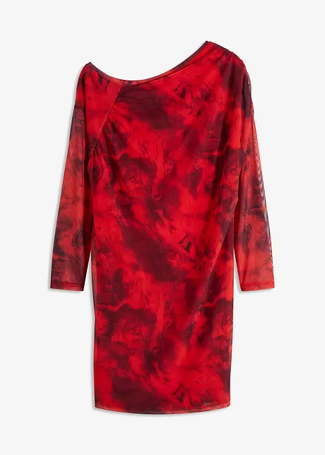 Abito di jersey e mesh, bonprix