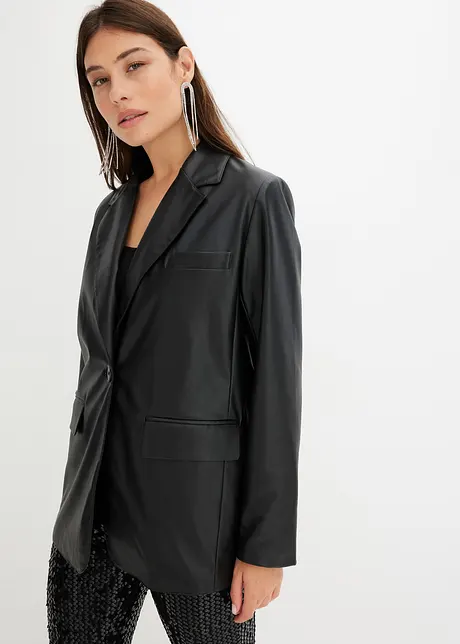 Blazer in similpelle, bonprix