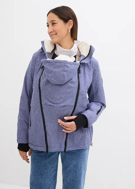 Giacca prémaman morbida 3 in 1 con inserto babywearing, bonprix