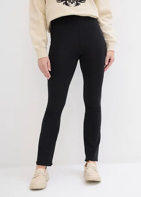 Leggings svasati con cinta comoda (pacco da 2), bonprix