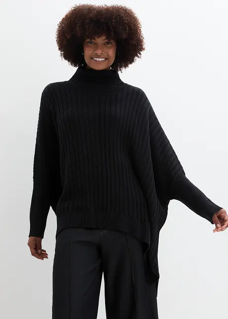 Maglione oversize stile poncho, bonprix