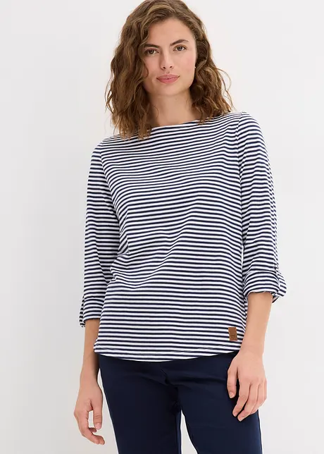 Maglia a maniche lunghe in puro cotone, bonprix