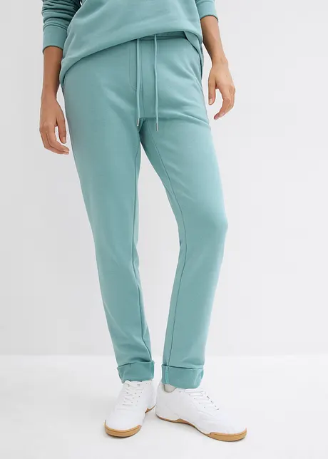 Pantaloni da jogging alla caviglia con risvolto, bonprix