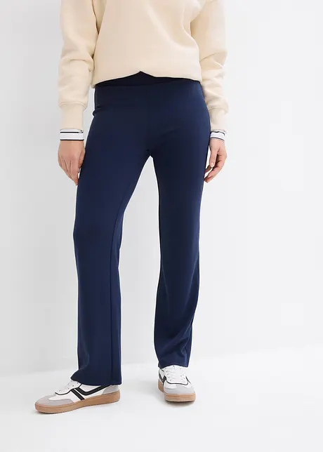 Pantaloni in comodo jersey punto di Roma, bonprix