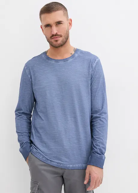 Maglia a maniche lunghe effetto lavato, bonprix