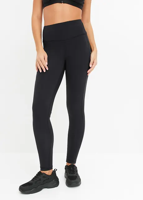 Leggings funzionali comfort con tasca per il cellulare, ad asciugatura rapida, bonprix