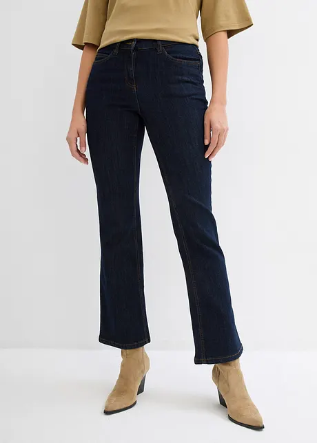 Jeans elasticizzati bootcut, vita media, bonprix