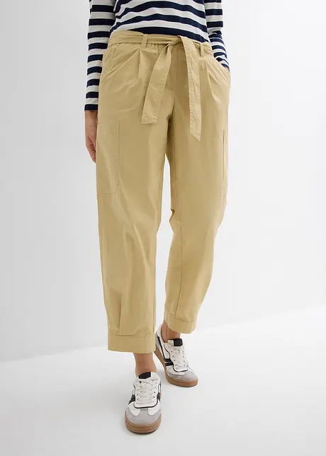 Pantaloni cargo cropped, bonprix