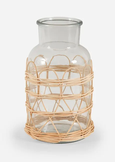 Vaso con rattan intrecciato, bonprix