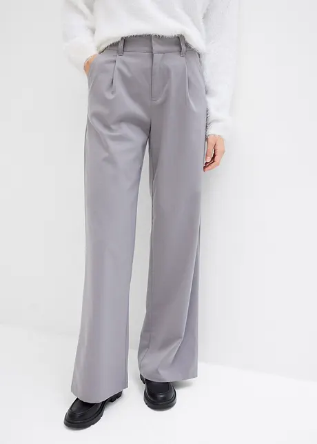 Pantaloni con pinces, a vita alta, bonprix